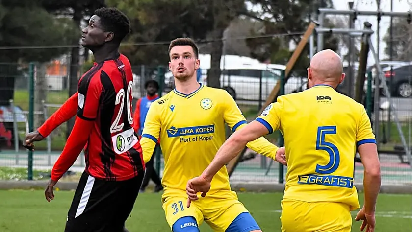 Una fase del match tra Koper e Bravo Lubiana