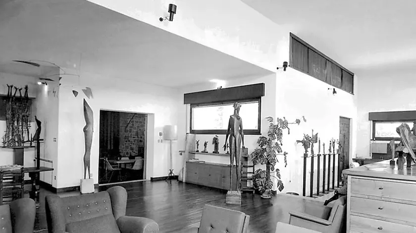 Lo studio-atelier di Mascherini ad Aurisina in una foto da marcellomascherini.it