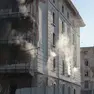 Le fiamme nel Magazzino 2A in Porto Vecchio (Lasorte)