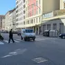 Un attraversamento pedonale di via Giulia (Silvano)