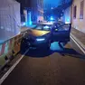 La macchina finita contro i new jersey