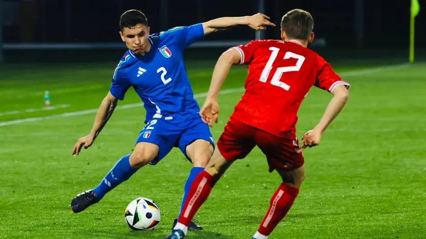 Un'azione di Italia - Danimarca under 21