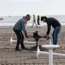 Lavori in corso sul tratto della spiaggia principale in vista del via alla stagione foto Bonaventura
