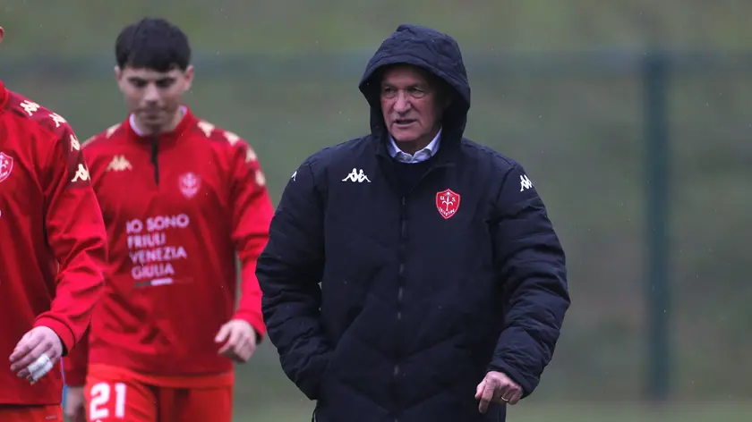Il tecnico della Triestina Attilio Tesser Foto Mariani/Lasorte