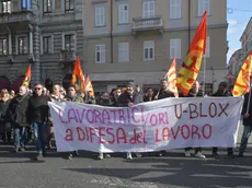La manifestazione dei lavoratori in aspettativa dell'8 febbraio scorso. Foto Bruni