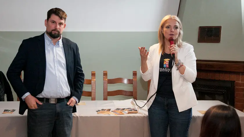 Alex D’Aronco con la senatrice Francesca Tubetti (Bonaventura)