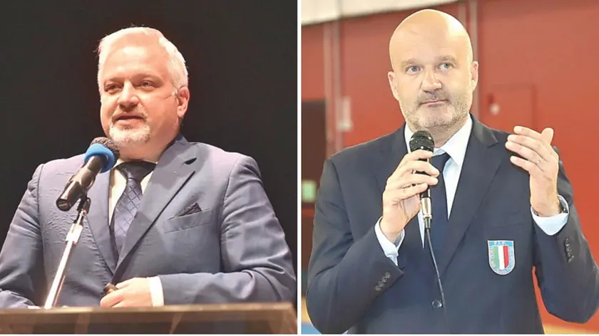 I candidati alla presidenza del Coni Fvg, Andrea Marcon (a sinistra) e Giovanni Adami (a destra)