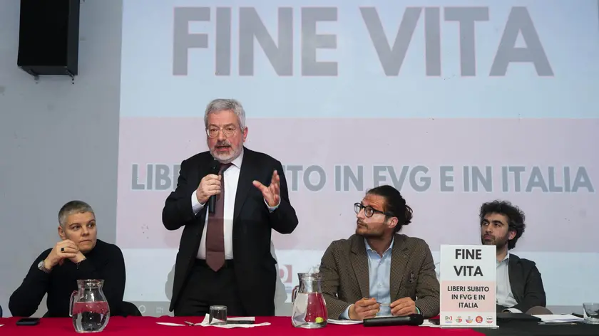 Il convegno da sinistra Barbieri, Honsell, Bullian e Pirone