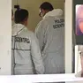 I rilievi della polizia scientifica e, a destra in alto, la vittima Samia Bent Rejab Kedim e, in basso, il presunto assassino, Mohamed Naceur Saadi