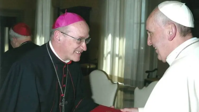 L’arcivescovo Redaelli con Papa Francesco al Vaticano