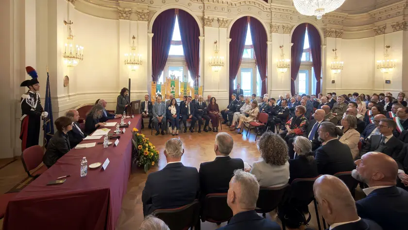 La cerimonia in Prefettura (Lasorte)