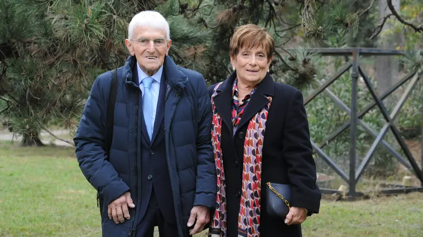 Gino “Pippi” Flaborea con la moglie Marisa