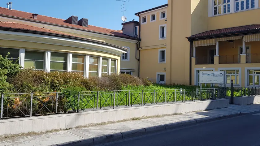 L’esterno dell’ex Clinica Sant’Eufemia in un’immagine d’archivio