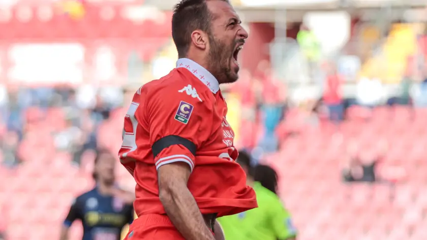 Marco Olivieri, capocannoniere stagionale della Triestina con 10 gol (Foto Andrea Lasorte)