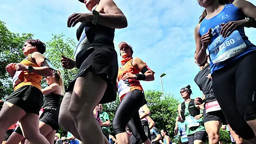 La partenza della mezza maratona da Duino nell’edizione 2024
