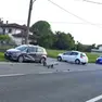 L’incidente all’incrocio fra via Olivers e alla Stesa con i rilievi effettuati dai carabinieri