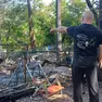 L'area coinvolta nell’incendio dello scorso primo maggio nel camping Obelisco (Silvano)