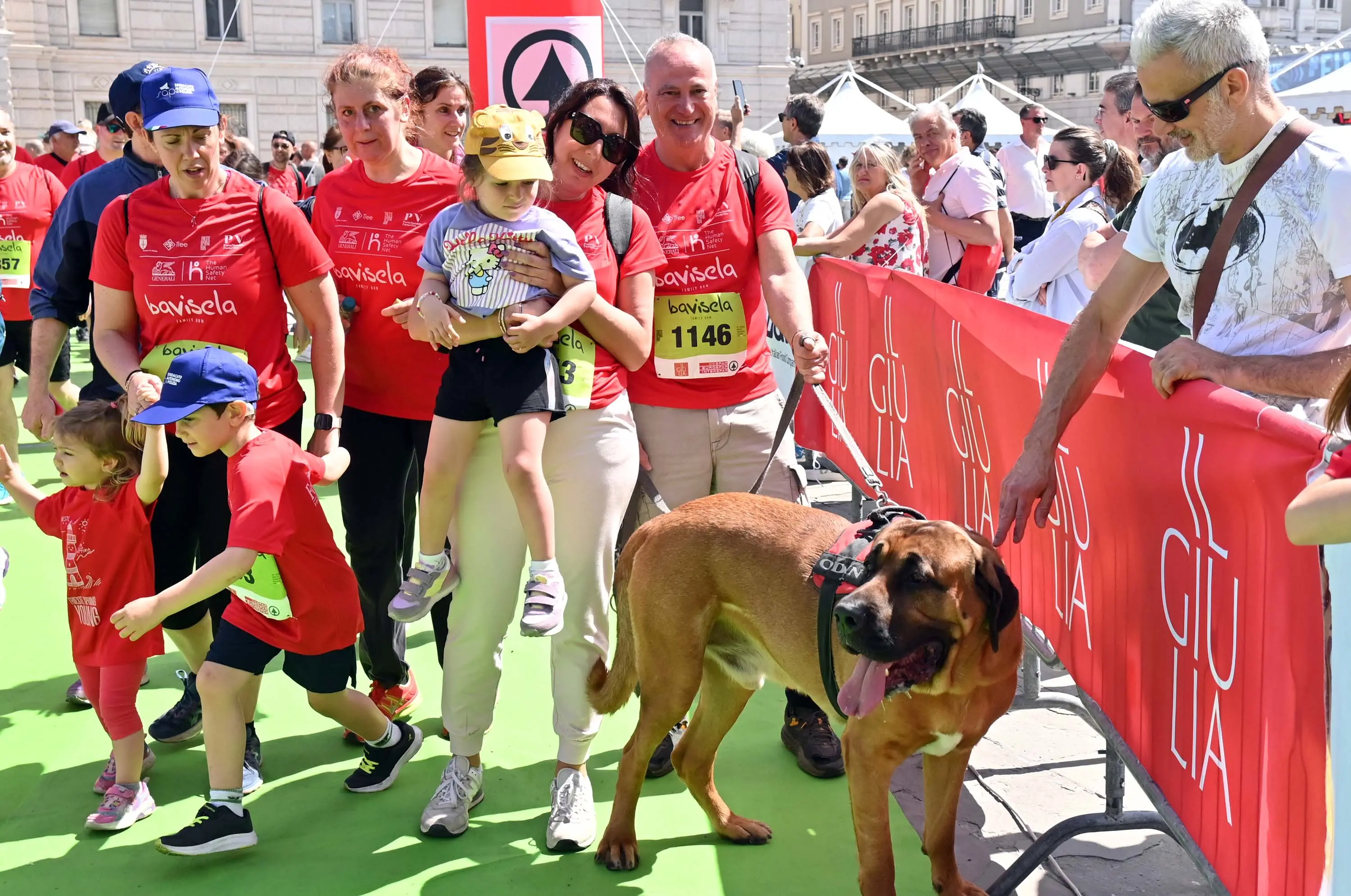 Anche quest'anno è tornata la grande festa della Trieste Spring Run. La corsa più gettonata si conferma la Bavisela Family Run, con 5.500 partecipanti per una 7 chilometri all'insegna dell'inclusione, del divertimento e della festa. Le foto sono di Francesco Bruni
