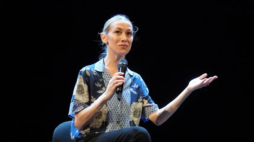 Eleonora Abbagnato durante la presentazione dello spettacolo di Gorizia (Marega)
