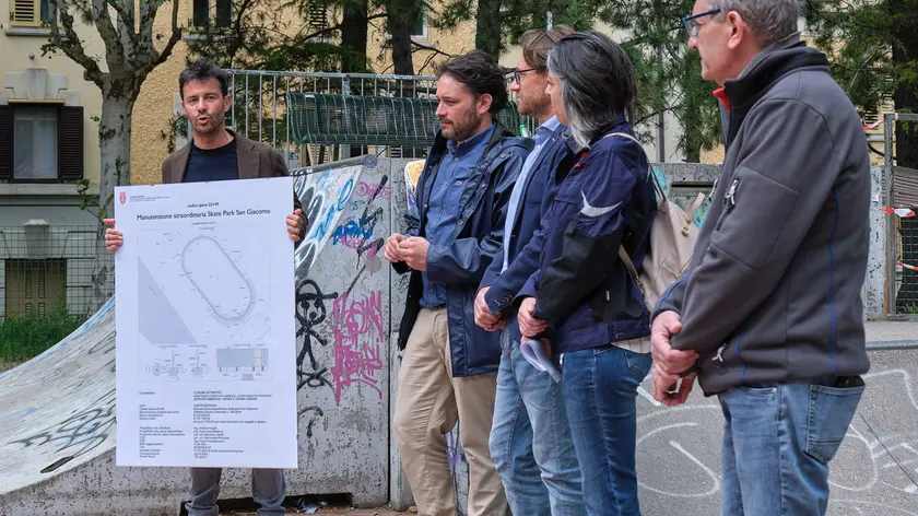 La presentazione dei lavori di manutenzione straordinaria dello skatepark di via Petitti di Roreto Fotoservizio Massimo Silvano