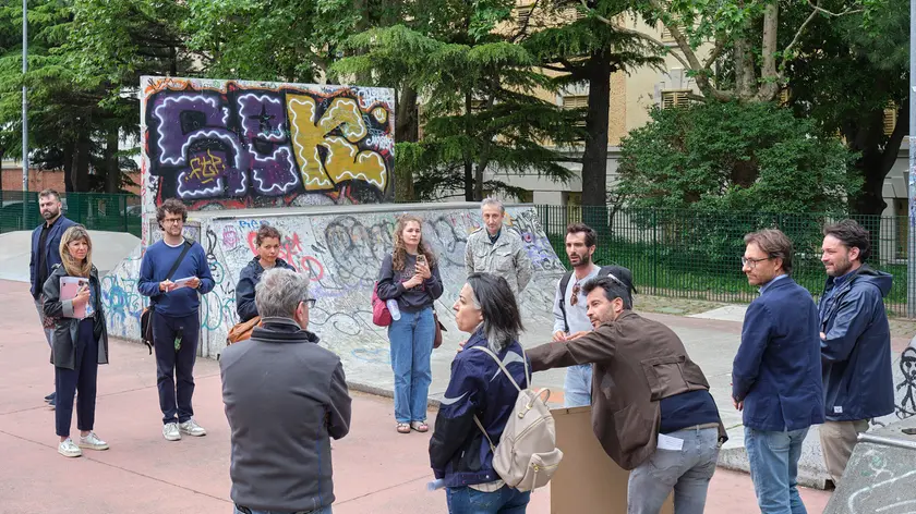 La presentazione dei lavori di manutenzione straordinaria dello skatepark di via Petitti di Roreto Fotoservizio Massimo Silvano