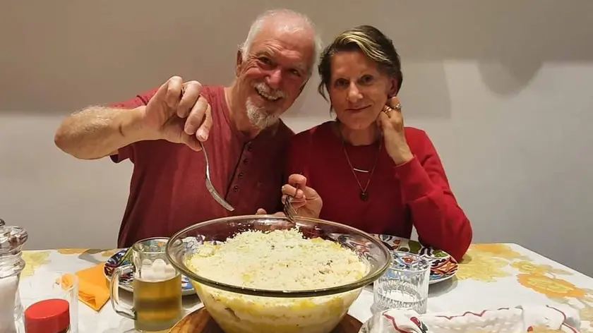 Un’immagine che ritrae i coniugi Liliana Resinovich e Sebastiano Visintin