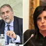 A sinistra il Capo Dipartimento della Pc Fabio Ciciliano, a destra la viceministra Vannia Gava