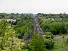 La linea ferroviaria in prossimità del bivio del San Polo, dove si sono verificati gli episodi (Foto Bonaventura)