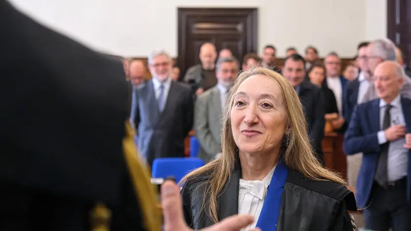 La Procuratrice di Trieste Patrizia Castaldini durante l'insediamento (foto Massimo Silvano)