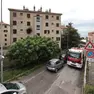 La palazzina interessata dall'incendio in via Carmelitani a Gretta (Lasorte)
