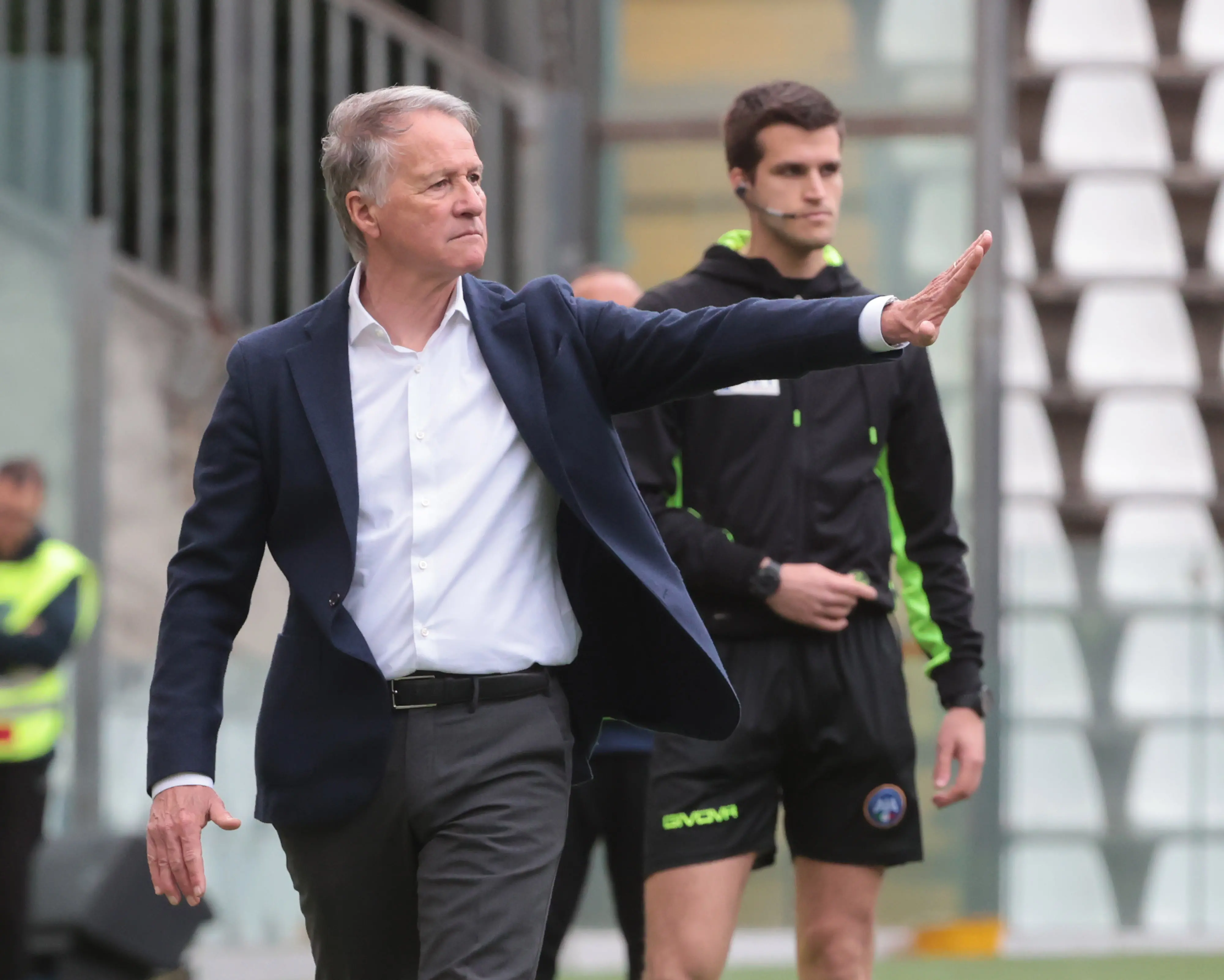 Attilio Tesser, allenatore della Triestina (Foto Andrea Lasorte)