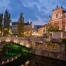 Lubiana - Una veduta del centro storico