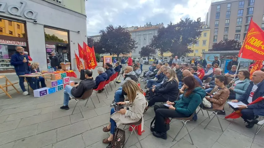 Un momento dell’assemblea di venerdì pomeriggio