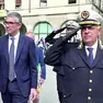 L’assessore Roberti e il comandante Milocchi durante le celebrazioni regionali a Cervignano