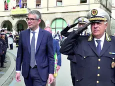 L’assessore Roberti e il comandante Milocchi durante le celebrazioni regionali a Cervignano
