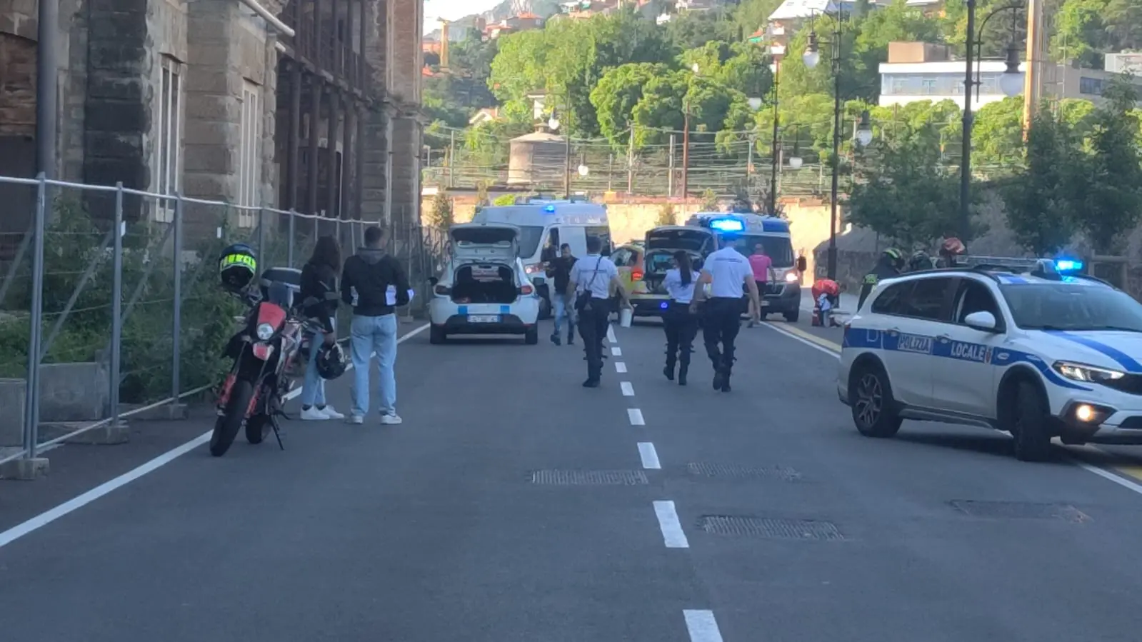 Il luogo dove è avvenuto l'incidente