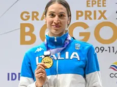 Giulia Rizzi e la medaglia d'oro a Bogotà (Foto Federscherma)