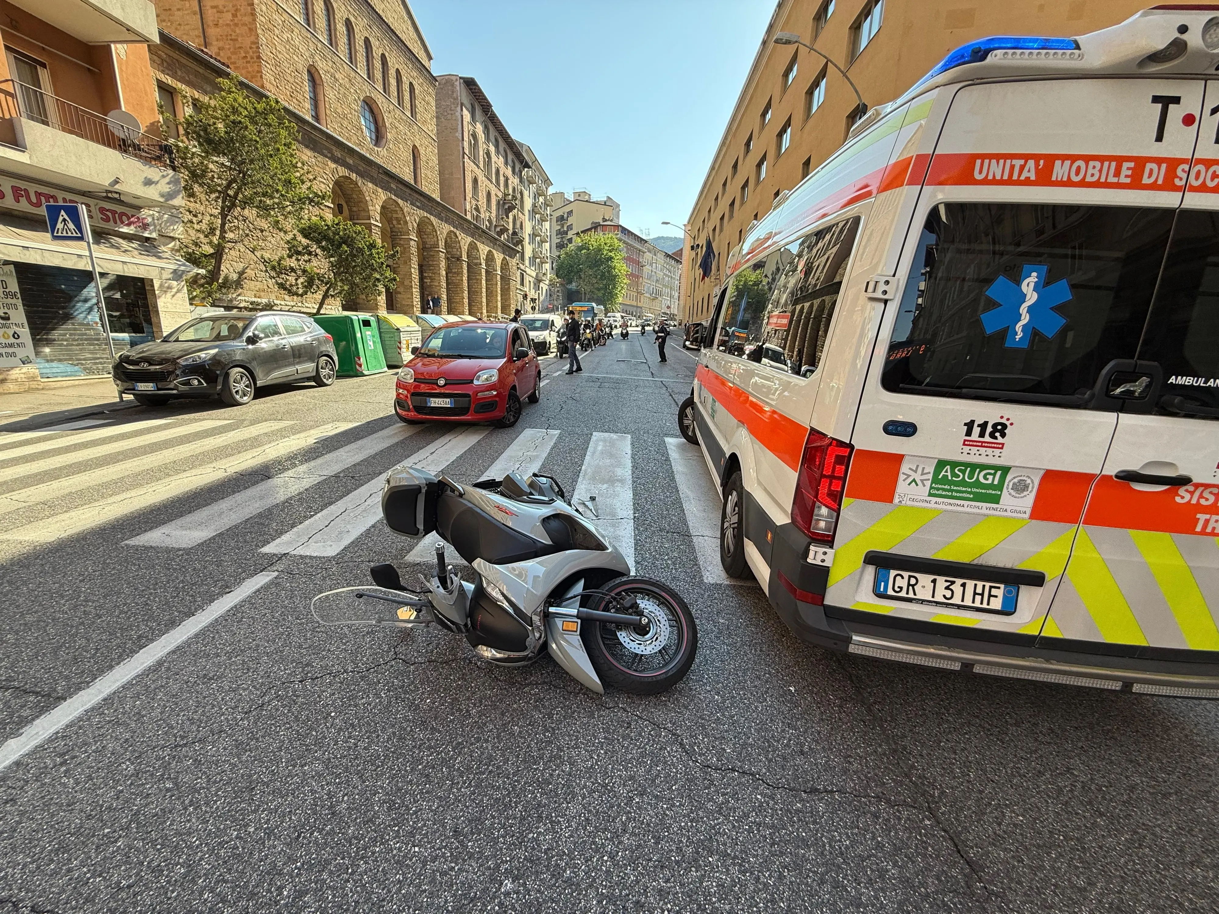 L'incidente in via Giulia