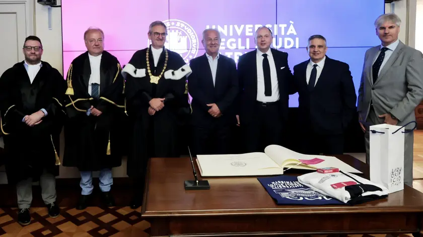 Uno dei momenti della cerimonia (Lasorte)