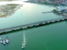 Il ponte sulla sr 352 a Grado