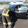 Due delle auto coinvolte nell'incidente sulla a28