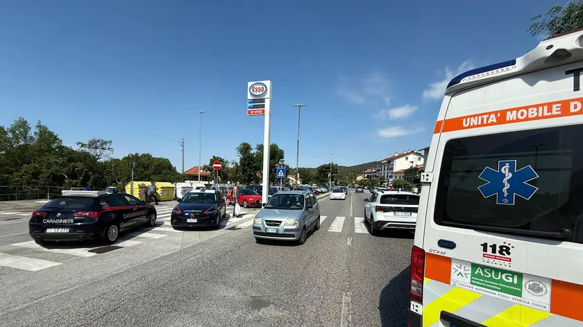 L'ambulanza a Sistiana