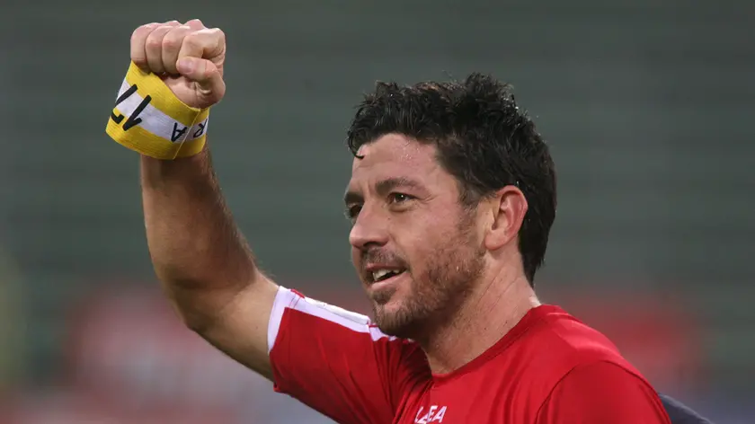 Riccardo Allegretti, qui nel 2011 con la maglia della Triestina (Foto Andrea Lasorte)