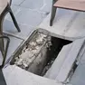 Il cedimento della canaletta in via San Lazzaro (Silvano)