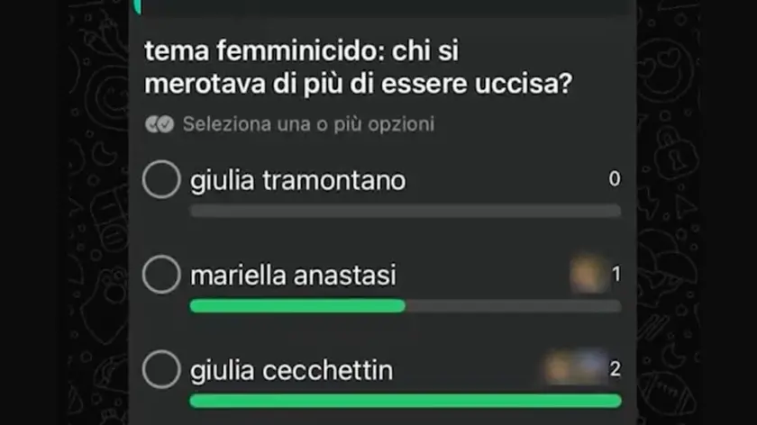 Il sondaggio choc di uno studente di Bassano del Grappa