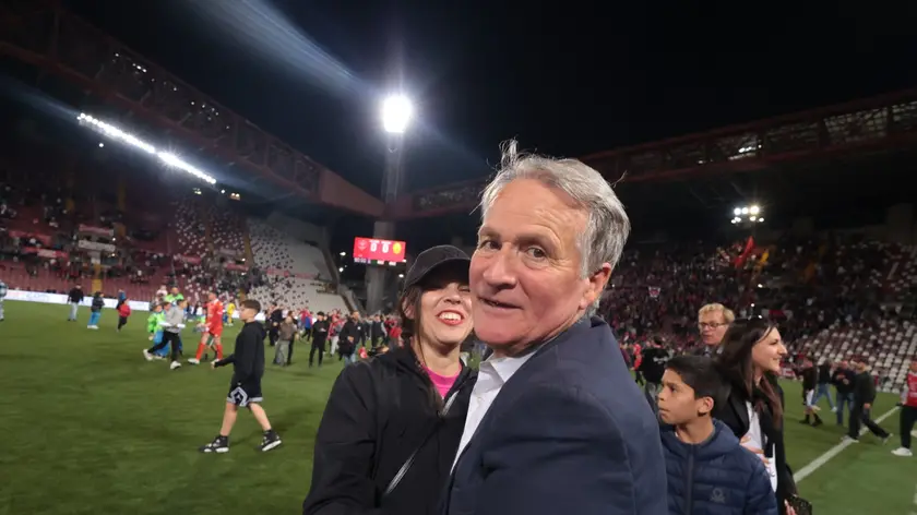 Il tecnico Attilio Tesser alla fine del match (Lasorte)