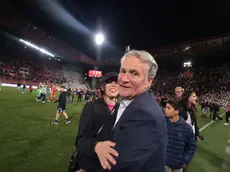 Il tecnico Attilio Tesser alla fine del match (Lasorte)
