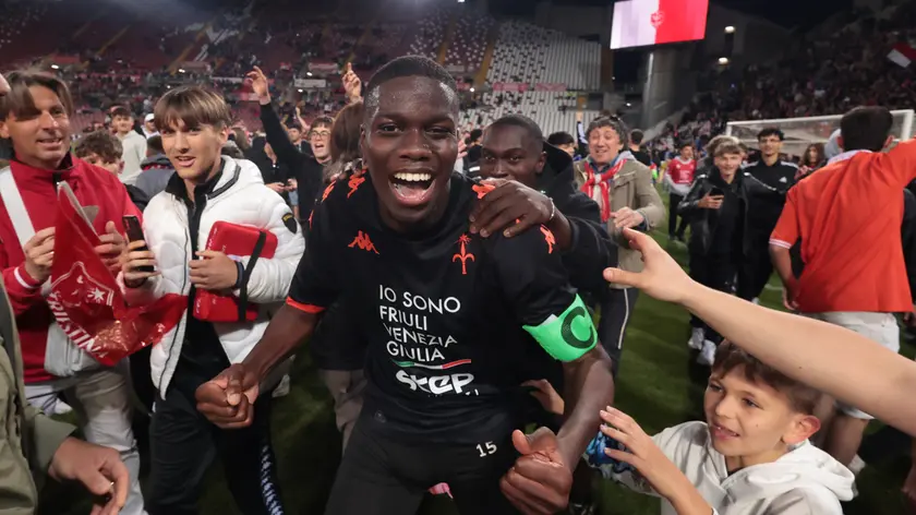 Il sorriso di Omar Correia dopo la salvezza (Lasorte)