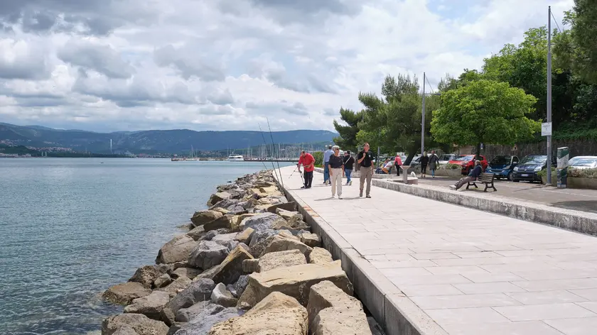 Il lungomare che porta alle spiagge di Muggia (Silvano)
