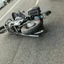La moto coinvolta nell'incidente di Latisana